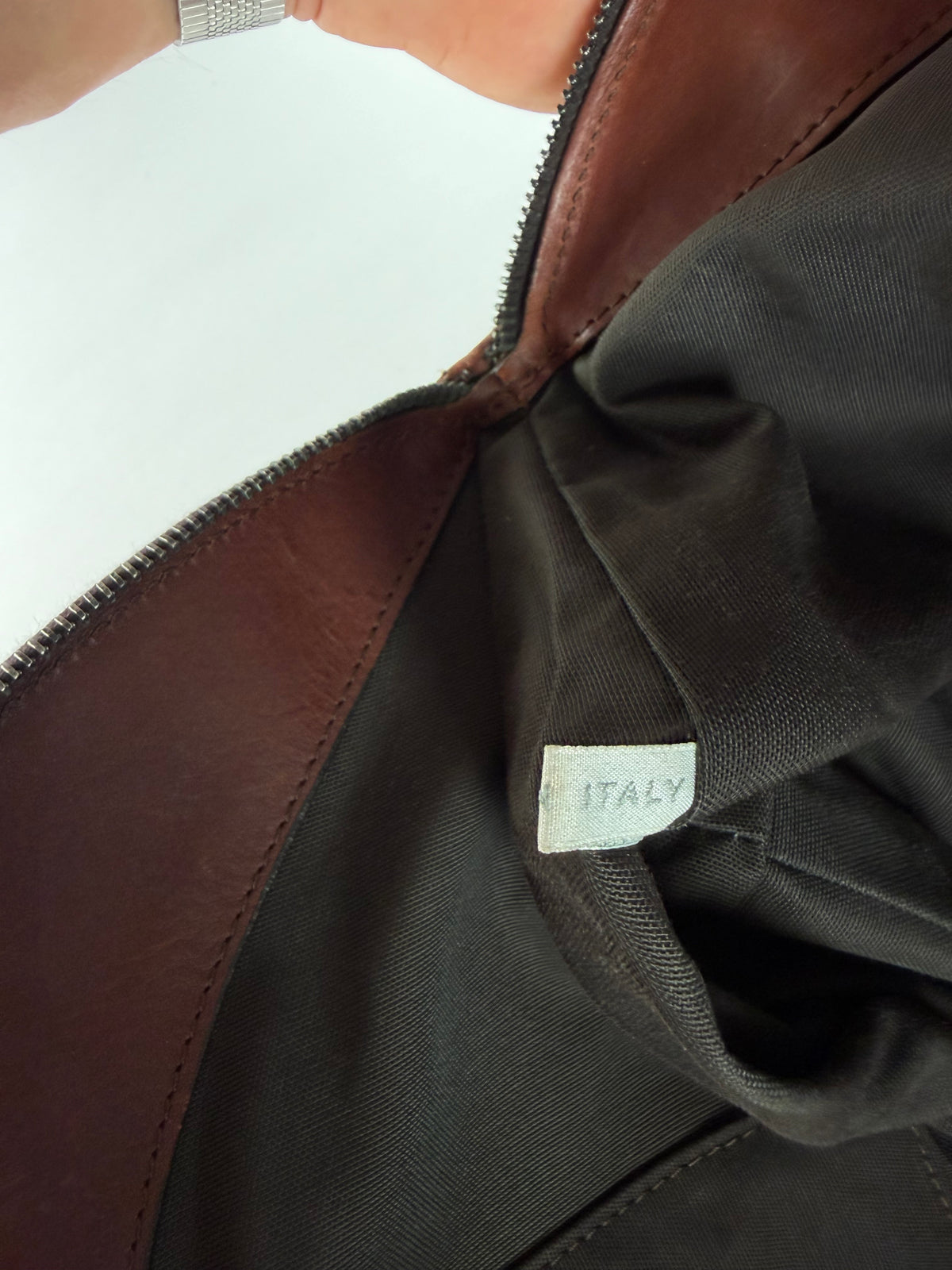 Vintage Marni Structured Top-Handle Bag Brown Gold
