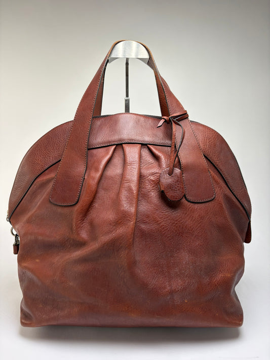 Vintage Marni Structured Top-Handle Bag Brown Gold