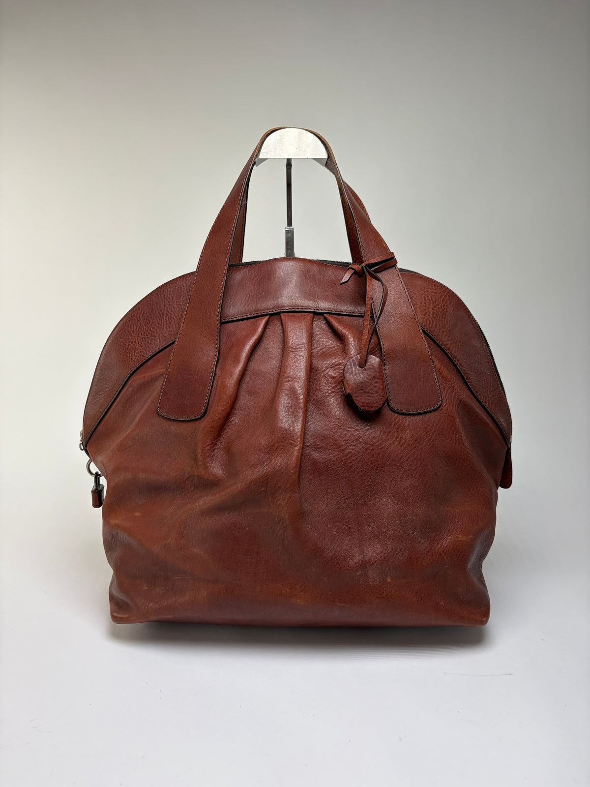 Vintage Marni Structured Top-Handle Bag Brown Gold