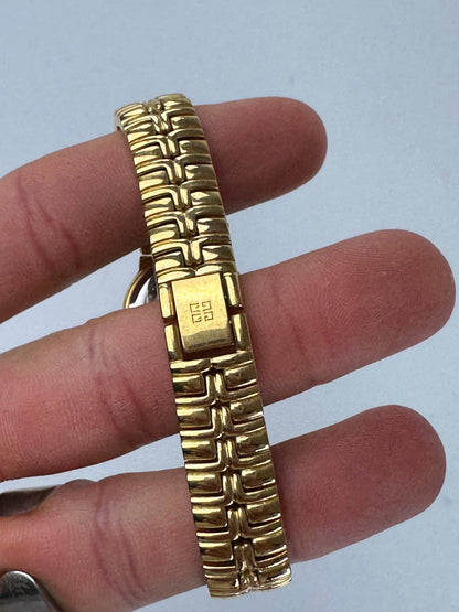 Vintage Givenchy Gold-Tone Ladies Watch For Parts or Repair