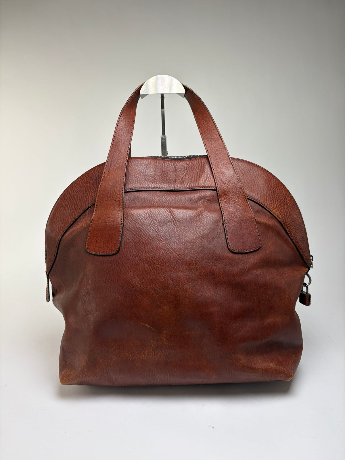 Vintage Marni Structured Top-Handle Bag Brown Gold