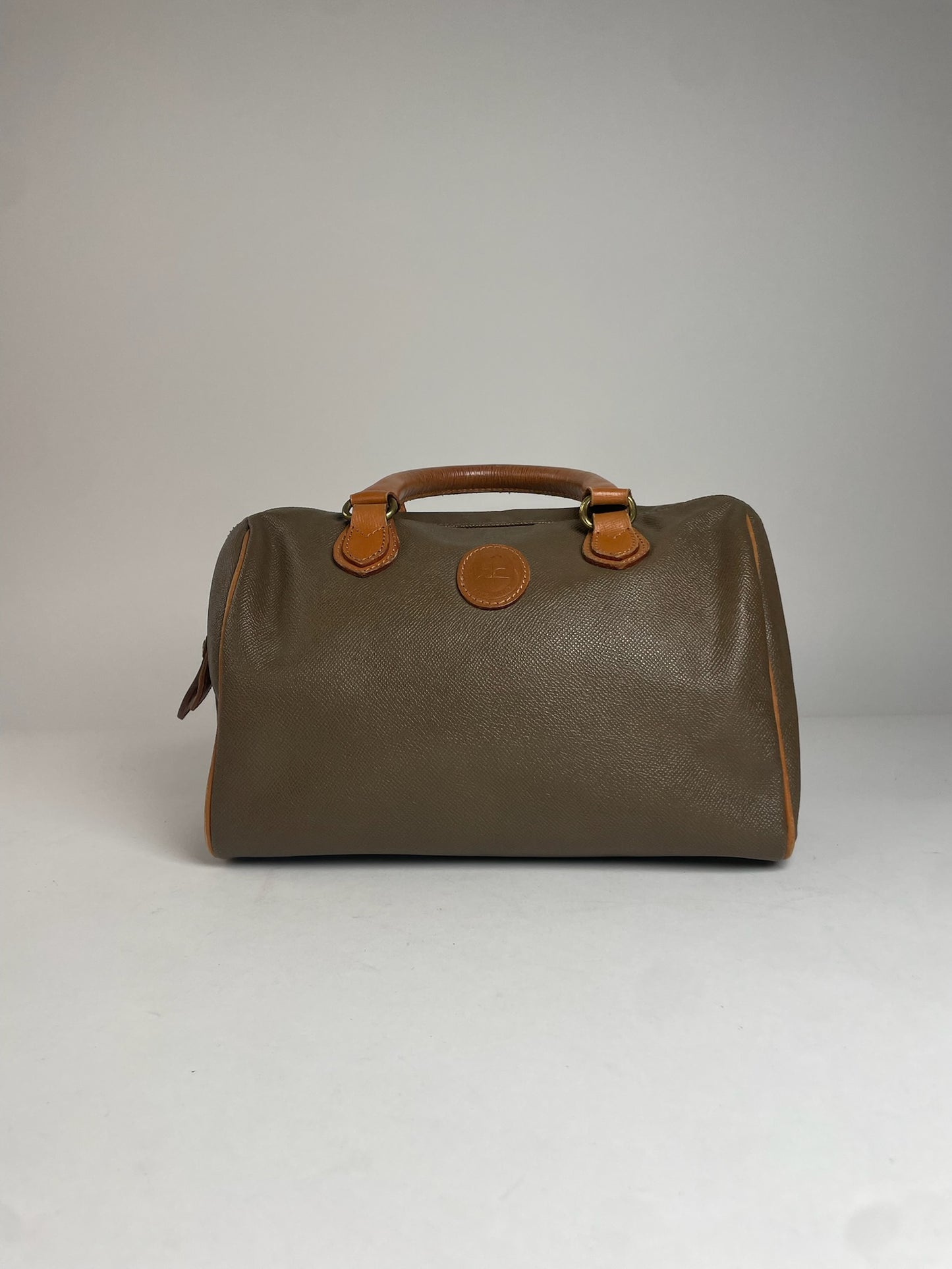 Vintage Courreges Leather Handbag Brown