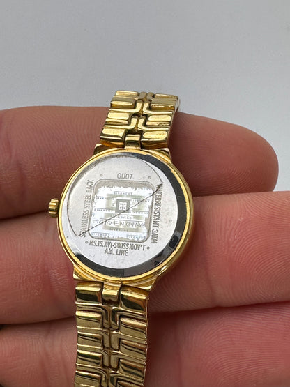 Vintage Givenchy Gold-Tone Ladies Watch For Parts or Repair
