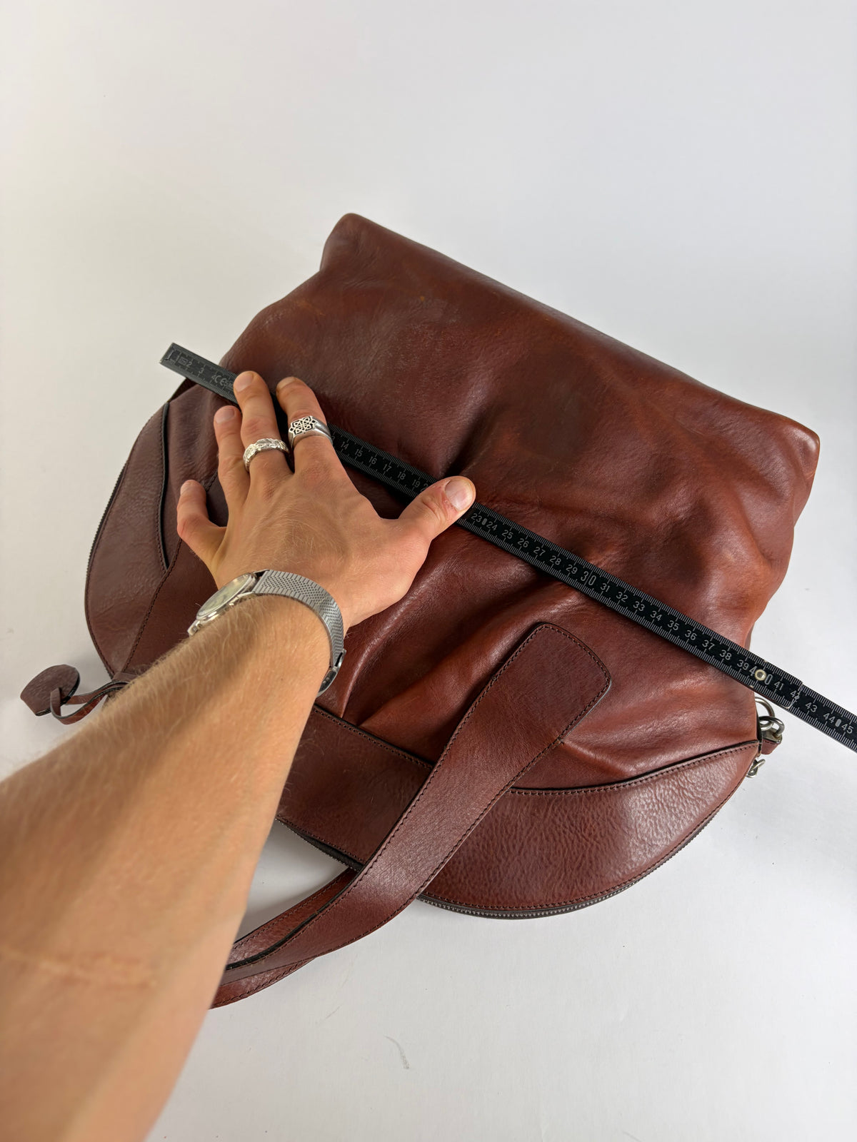 Vintage Marni Structured Top-Handle Bag Brown Gold