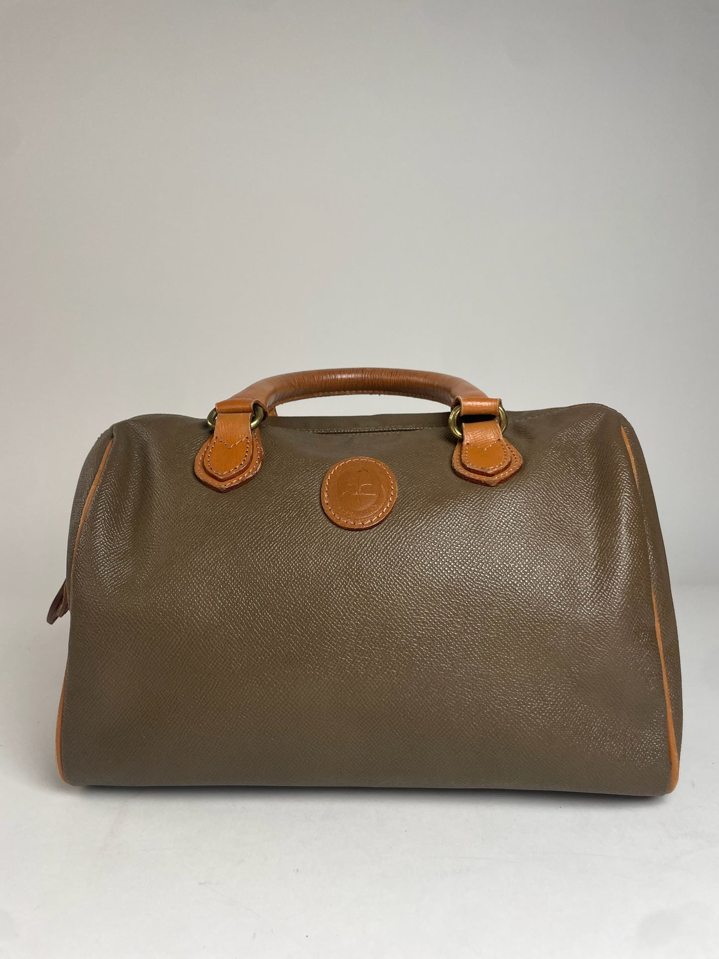 Vintage Courreges Leather Handbag Brown