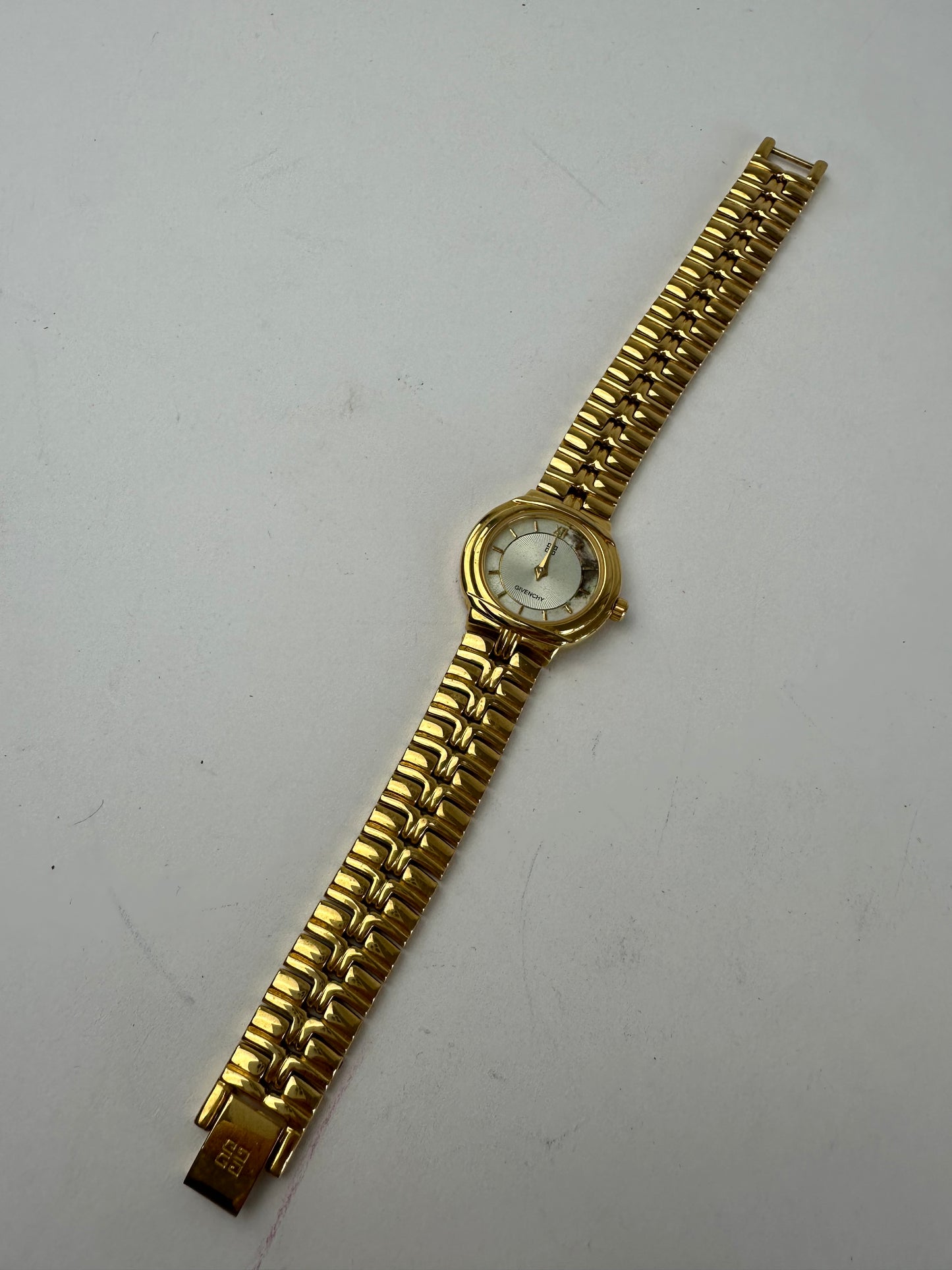 Vintage Givenchy Gold-Tone Ladies Watch For Parts or Repair