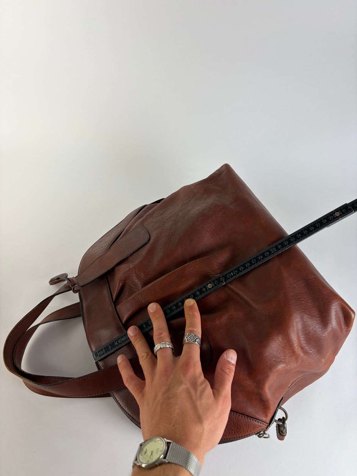 Vintage Marni Structured Top-Handle Bag Brown Gold