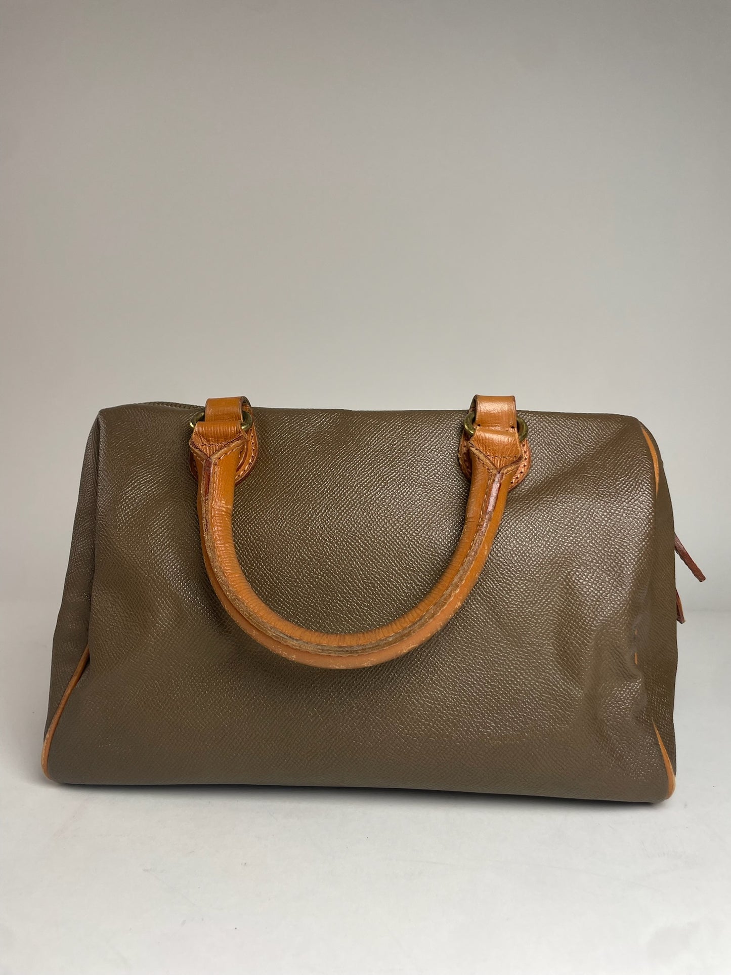 Vintage Courreges Leather Handbag Brown