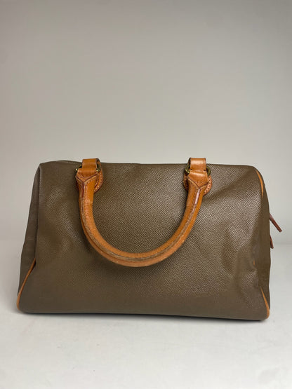 Vintage Courreges Leather Handbag Brown