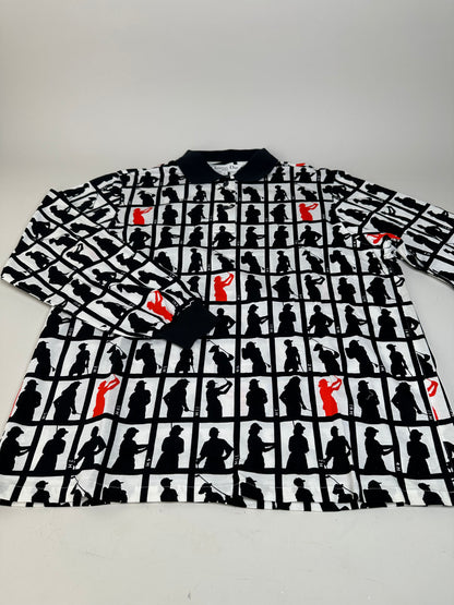 Vintage Dior Cotton Jacket Black White Red L