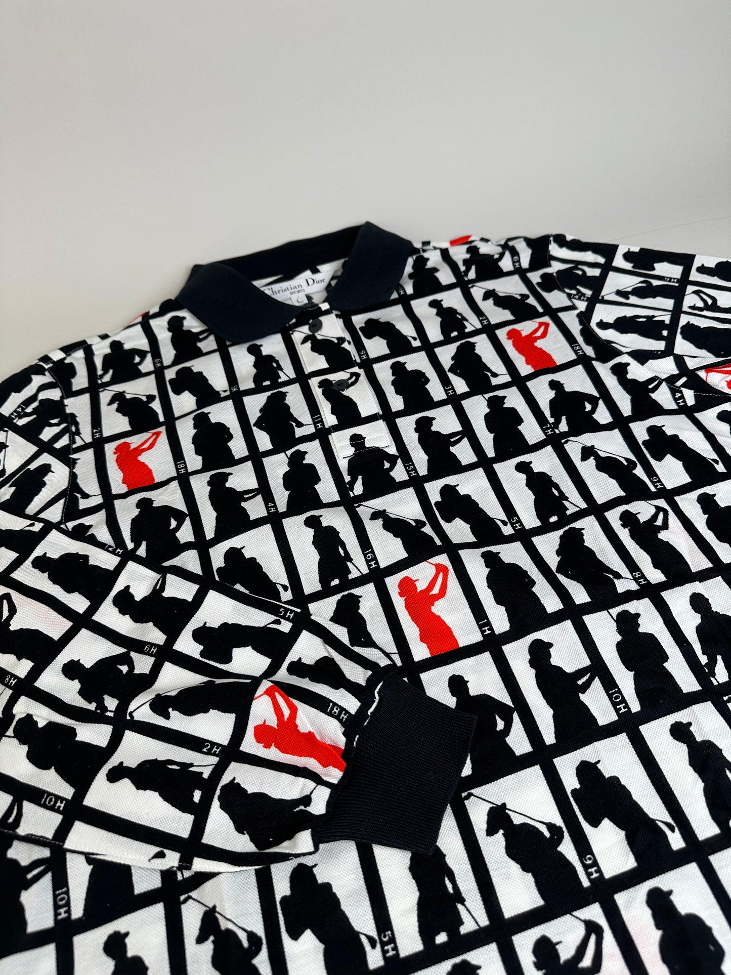Vintage Dior Cotton Jacket Black White Red L