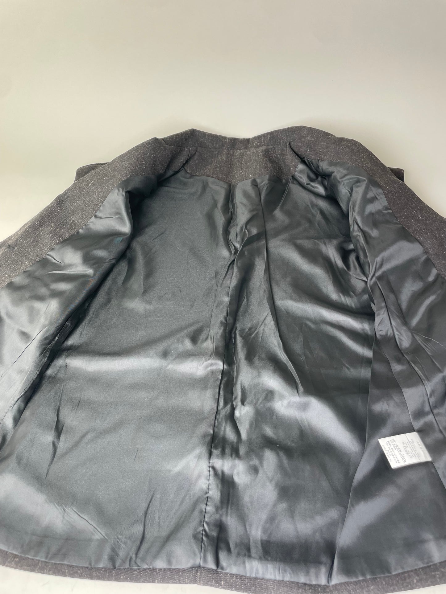 Vintage Courreges Wool Blend Blazer Charcoal Grey c. 1990s