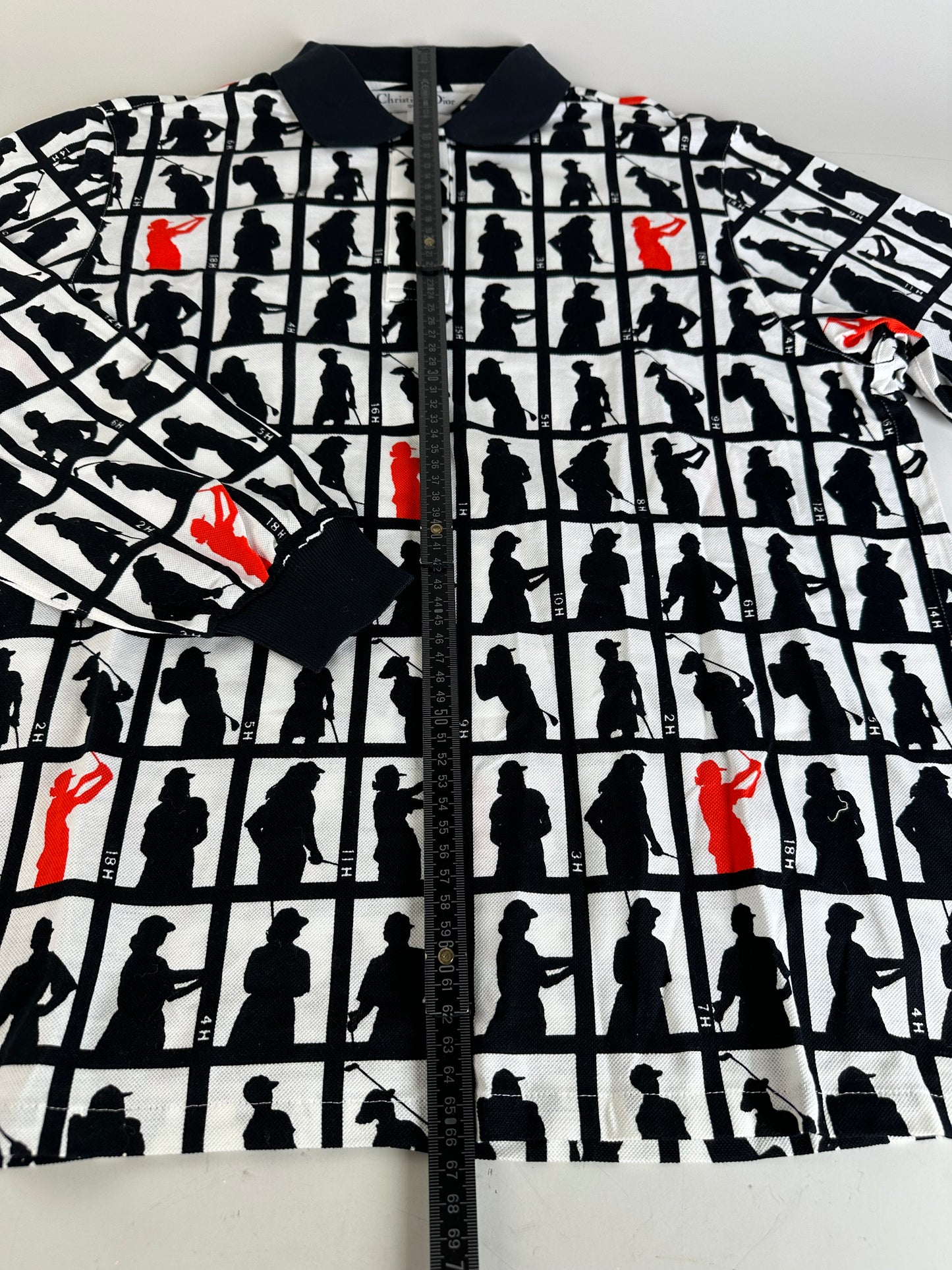 Vintage Dior Cotton Jacket Black White Red L