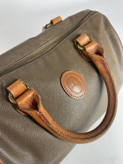 Vintage Courreges Leather Handbag Brown