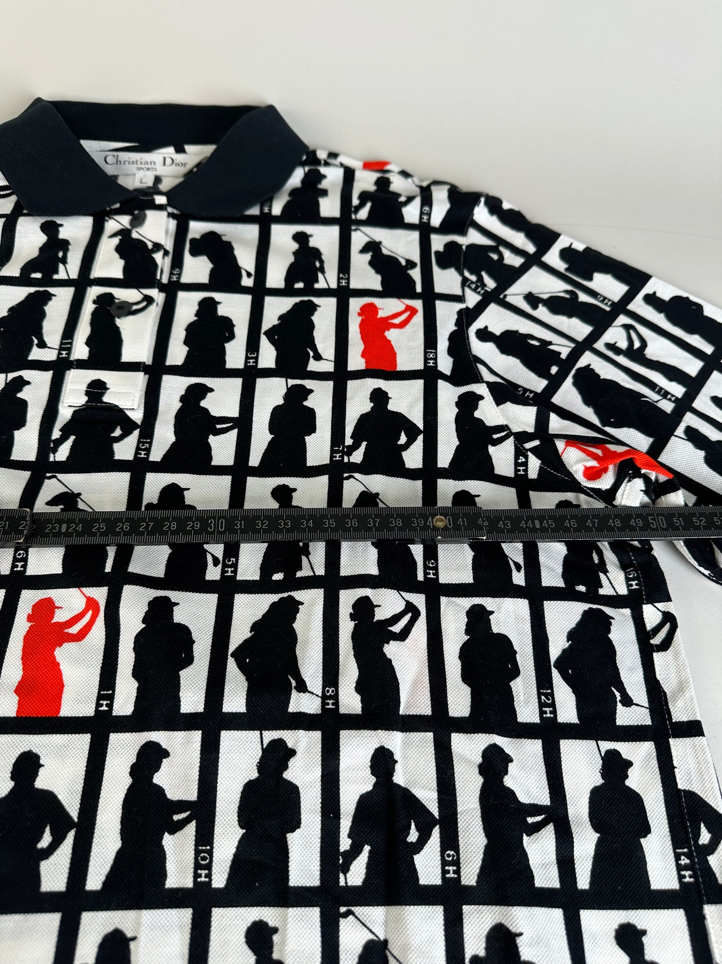 Vintage Dior Cotton Jacket Black White Red L