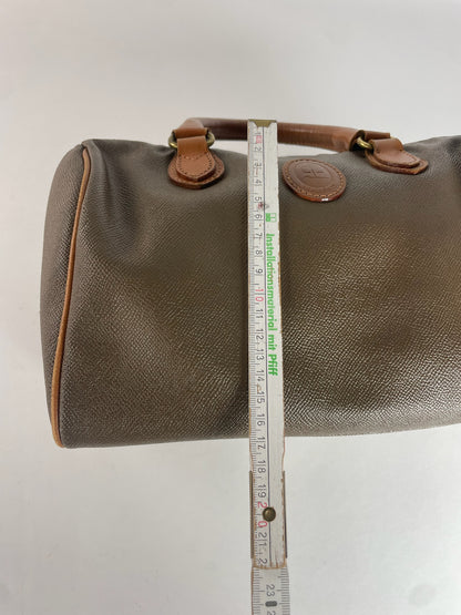 Vintage Courreges Leather Handbag Brown