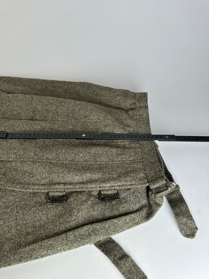 Vintage Dior Wool Long Skirt Grey M