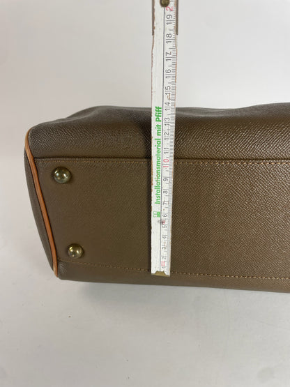 Vintage Courreges Leather Handbag Brown
