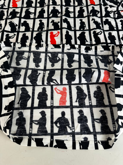 Vintage Dior Cotton Jacket Black White Red L
