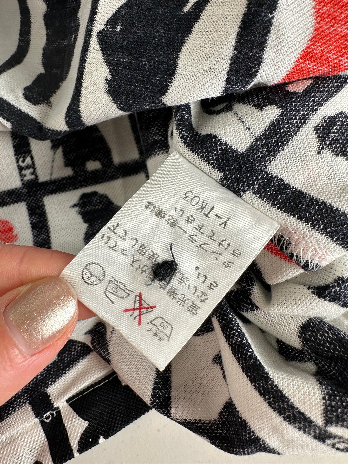 Vintage Dior Cotton Jacket Black White Red L