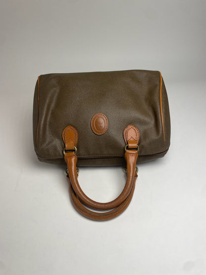Vintage Courreges Leather Handbag Brown