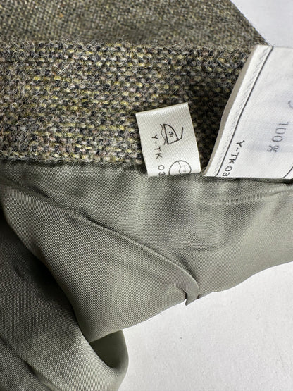 Vintage Dior Wool Long Skirt Grey M