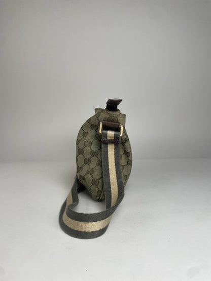 Vintage Gucci Multiway Monogram Bag Beige Brown