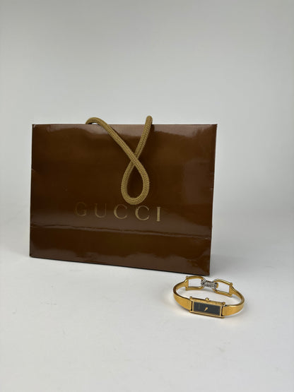 Vintage Gucci Gold-Tone Bangle Ladies Watch Model 1500L