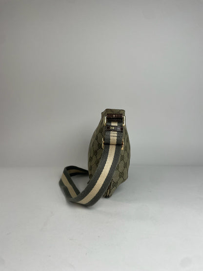 Vintage Gucci Multiway Monogram Bag Beige Brown