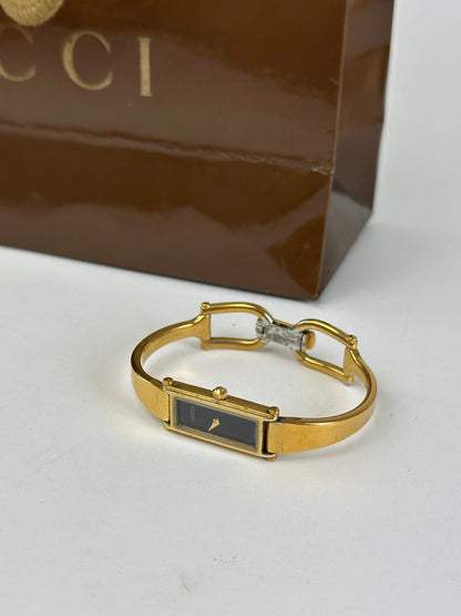 Vintage Gucci Gold-Tone Bangle Ladies Watch Model 1500L