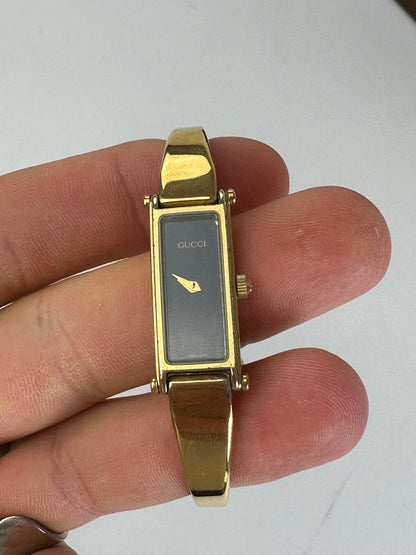 Vintage Gucci Gold-Tone Bangle Ladies Watch Model 1500L