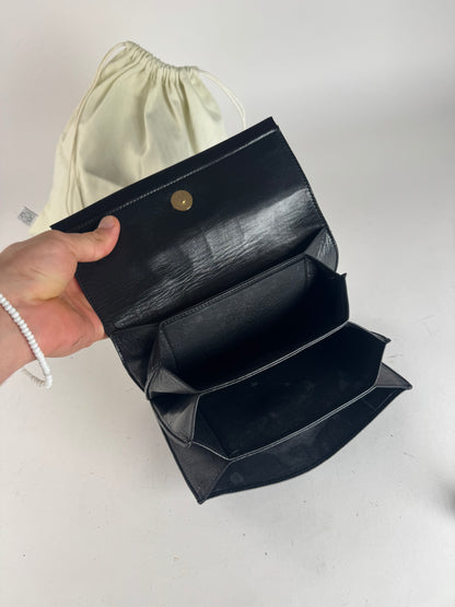 Vintage Loewe Madrid Leather Clutch black