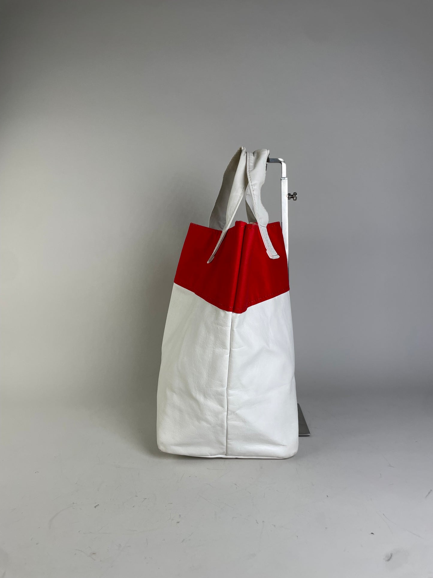 Vintage Comme des Garçons Synthetic Tote Bag Red White