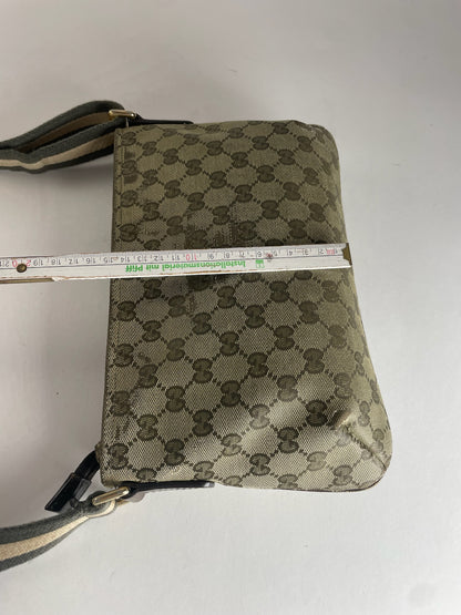 Vintage Gucci Multiway Monogram Bag Beige Brown