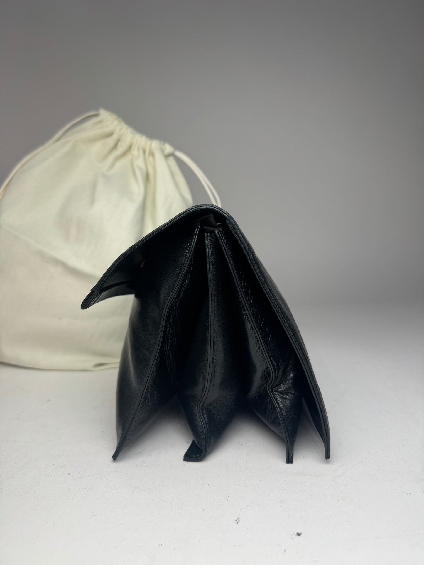 Vintage Loewe Madrid Leather Clutch black