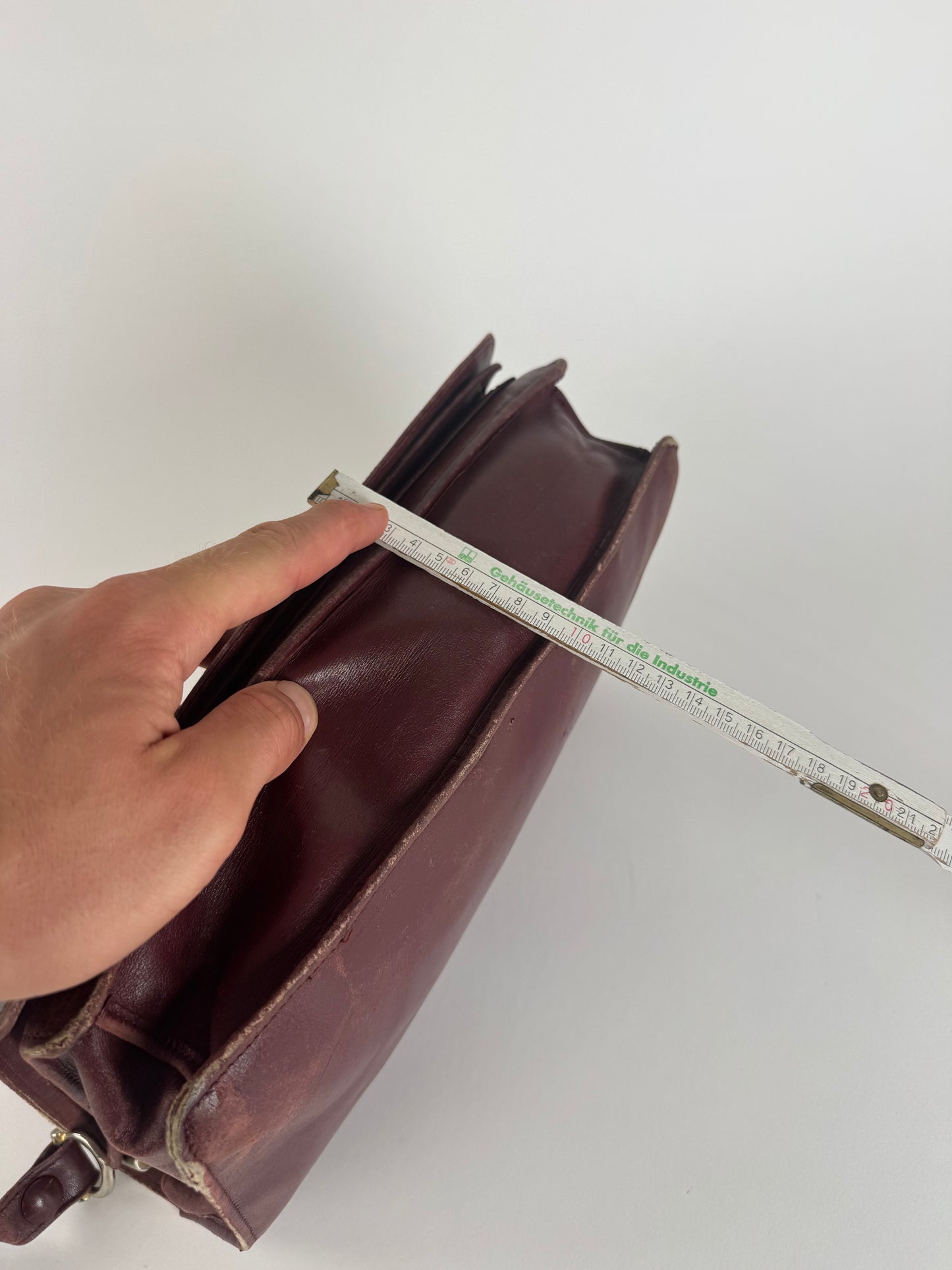 Vintage Cartier Leather Bag Burgundy