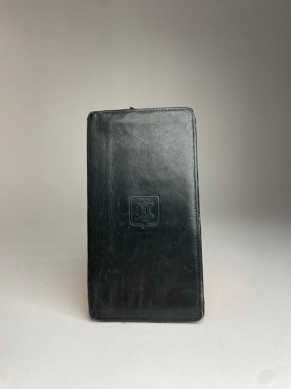 Vintage Celine Paris Leather ID Holder black