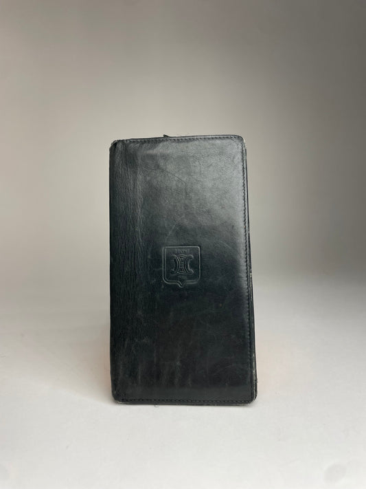 Vintage Celine Paris Leather ID Holder black