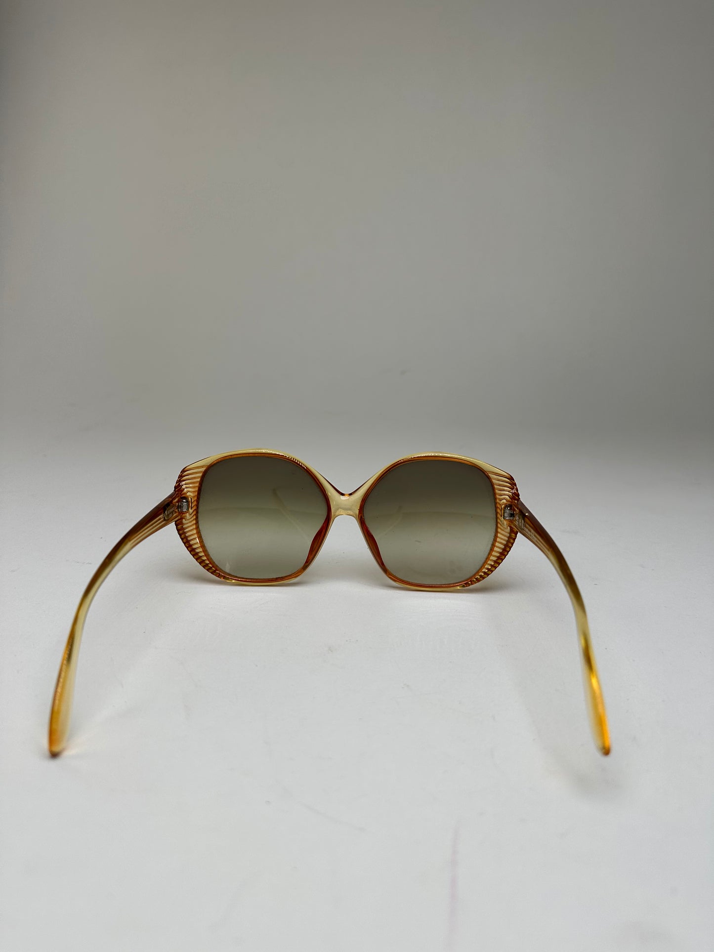 Vintage Dior Butterfly Oversized Sunglasses Model 2061 Amber