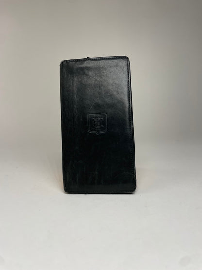 Vintage Celine Paris Leather ID Holder black