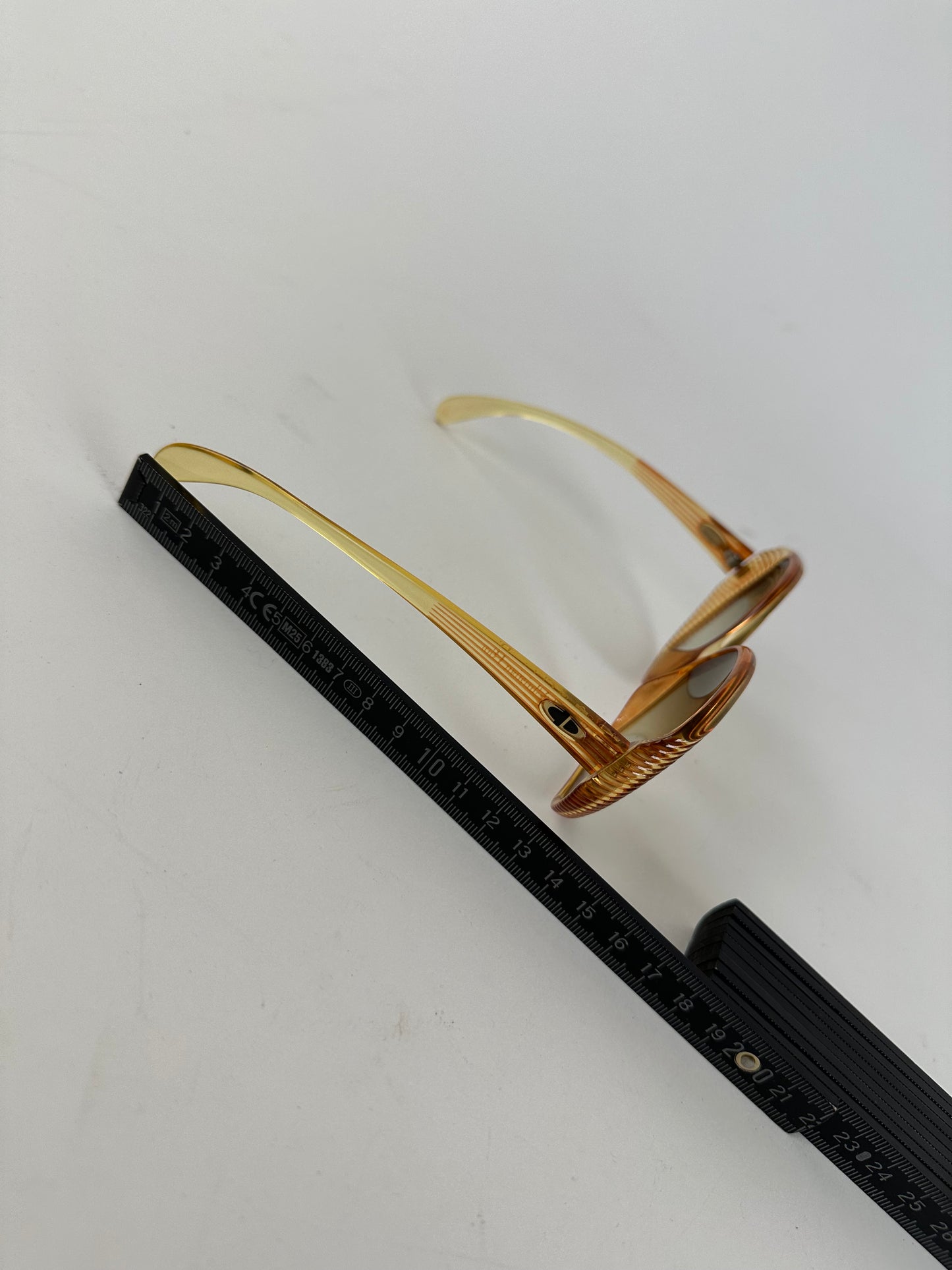 Vintage Dior Butterfly Oversized Sunglasses Model 2061 Amber