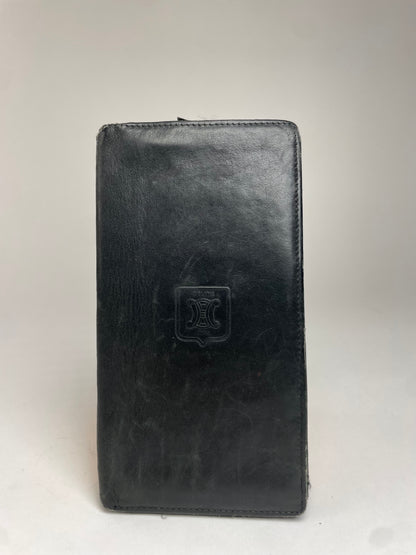 Vintage Celine Paris Leather ID Holder black