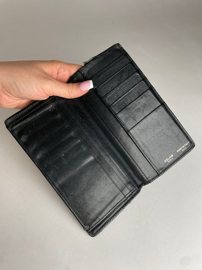 Vintage Celine Paris Leather ID Holder black