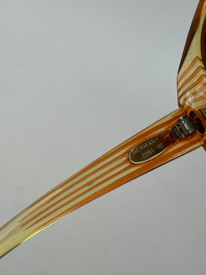 Vintage Dior Butterfly Oversized Sunglasses Model 2061 Amber