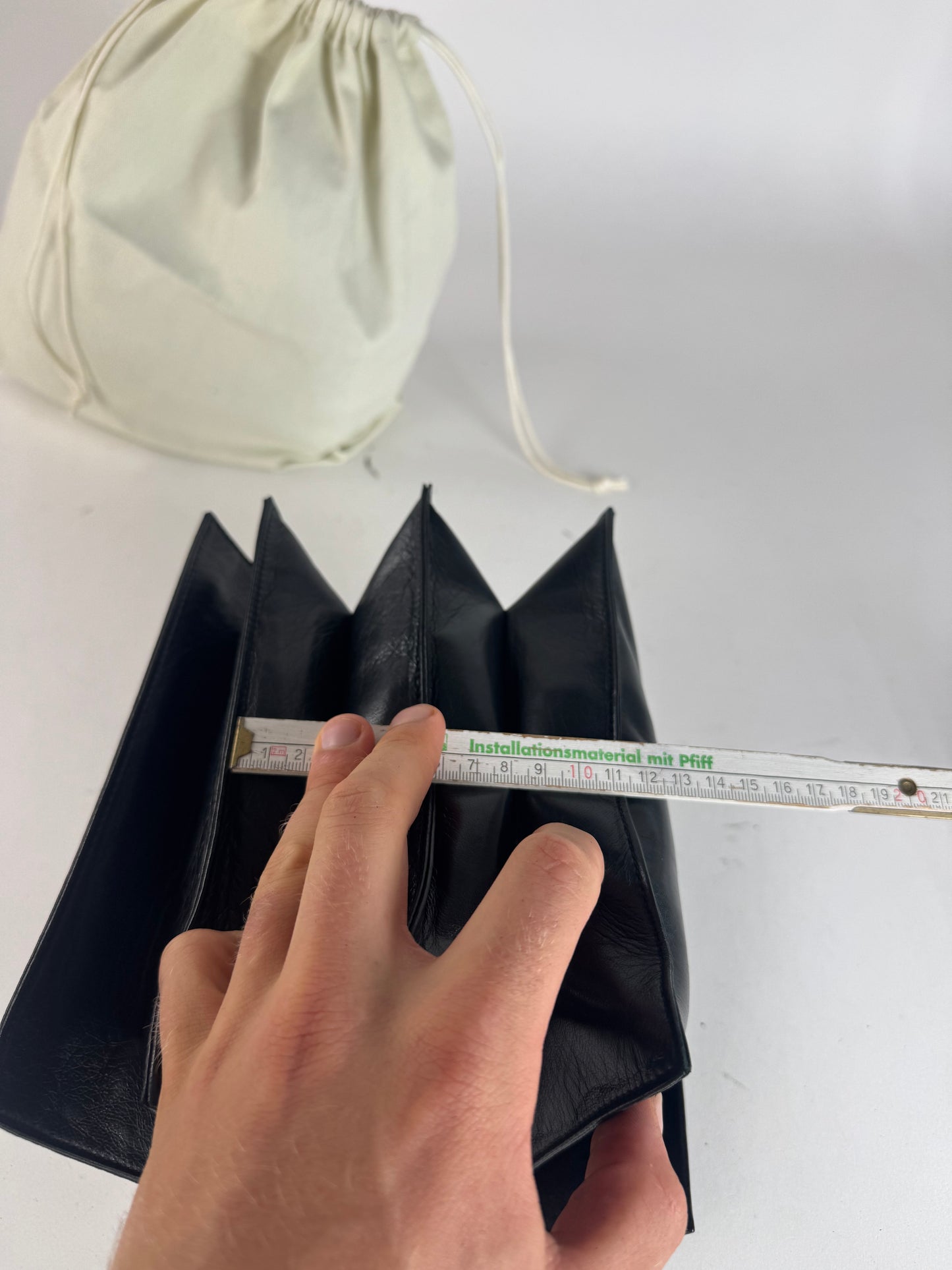 Vintage Loewe Madrid Leather Clutch black