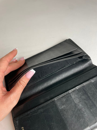 Vintage Celine Paris Leather ID Holder black