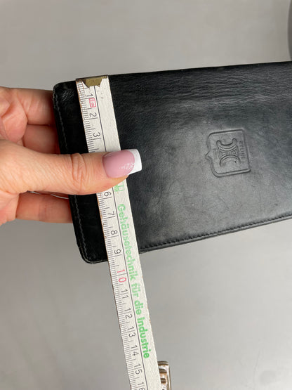 Vintage Celine Paris Leather ID Holder black