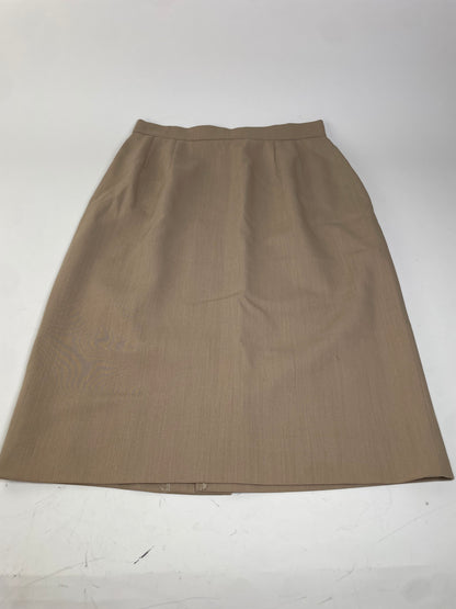 Vintage Chloe Silk Blend Skirt Beige L