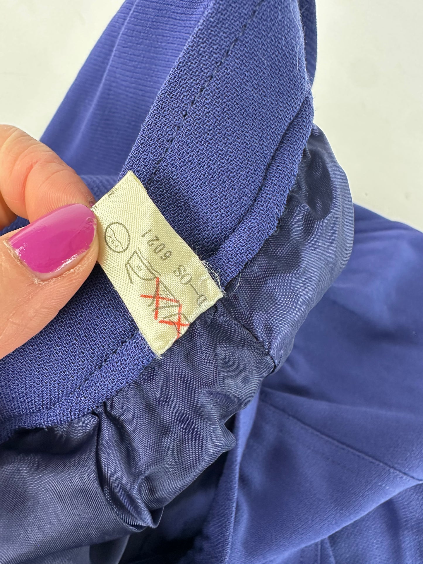 Vintage Chloe Wool Skirt Blue M