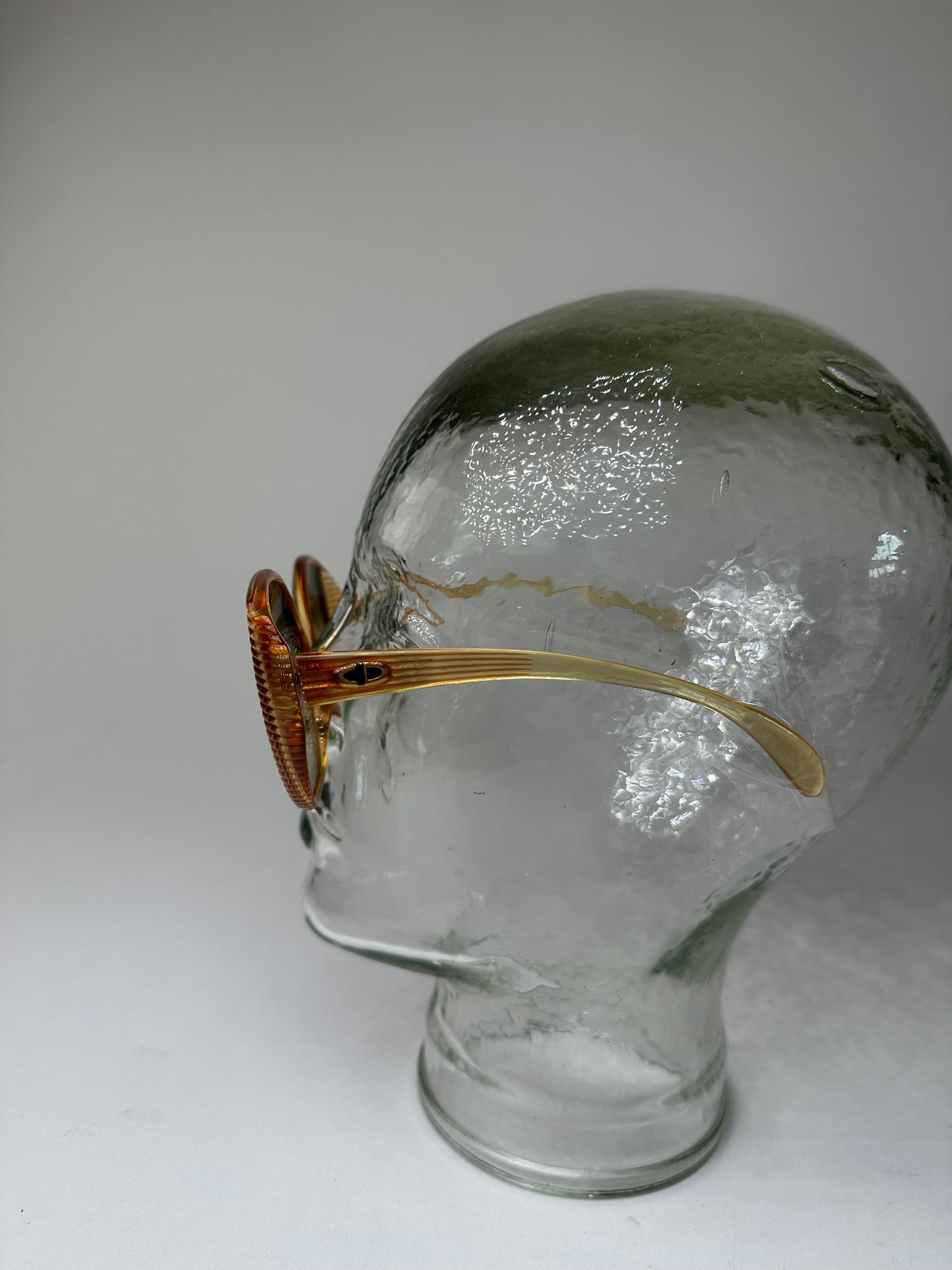 Vintage Dior Butterfly Oversized Sunglasses Model 2061 Amber